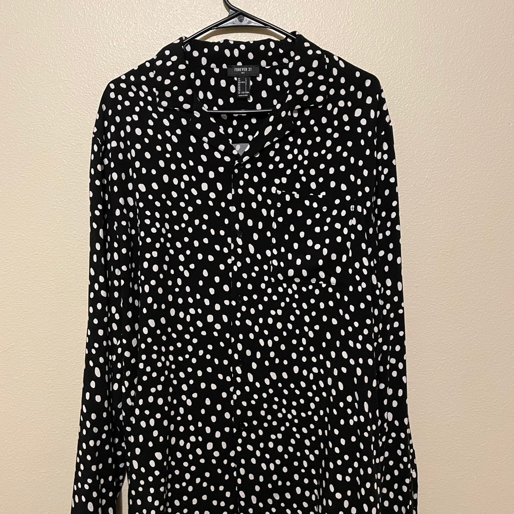 Forever 21 long sleeve woven shirt
